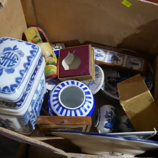 Dutch blue & white china etc