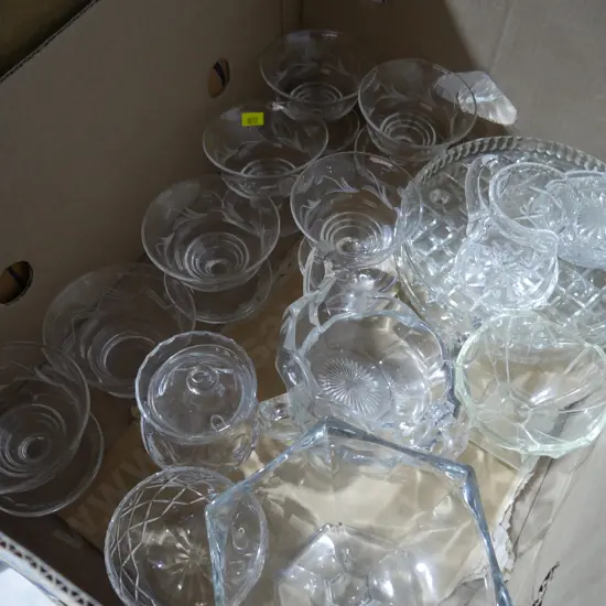 Crystal, glassware etc