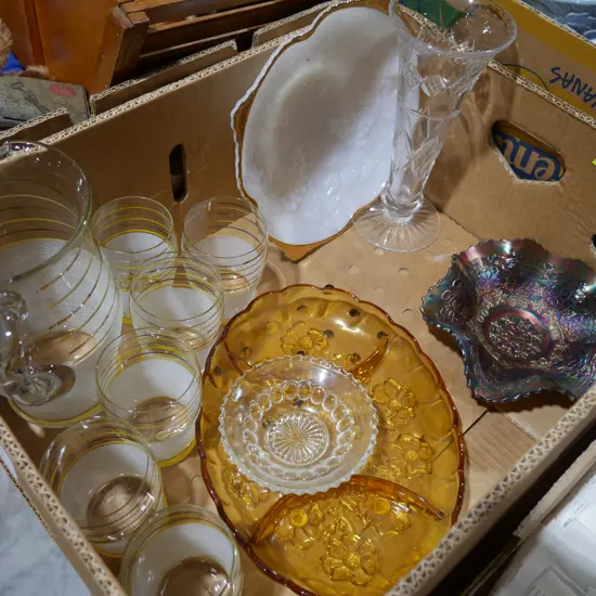 Glassware, crystal vase