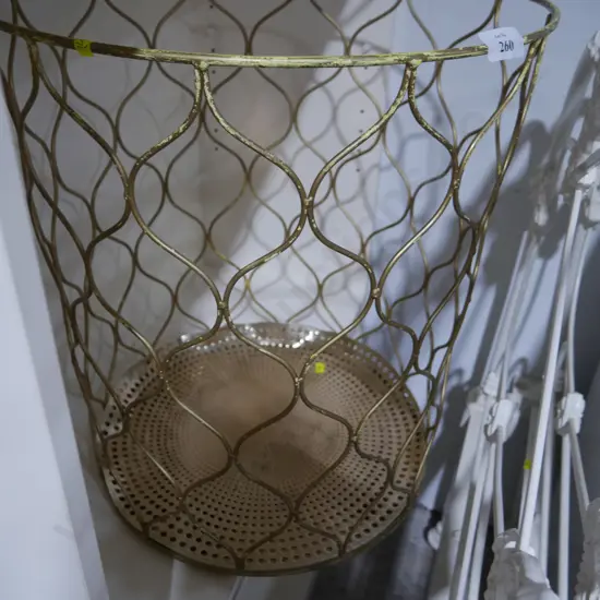 Brass wire basket