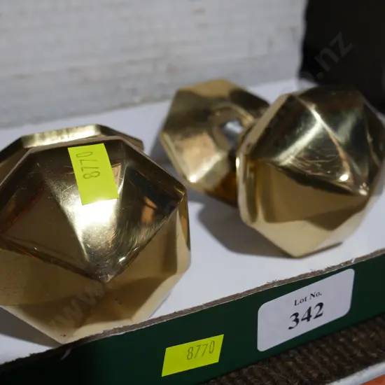 Brass door knobs