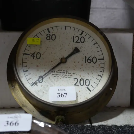 Brass pressure gauge