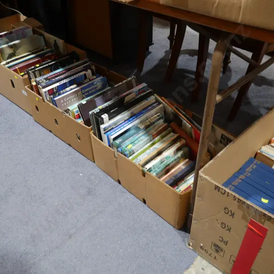 5 boxes railway books