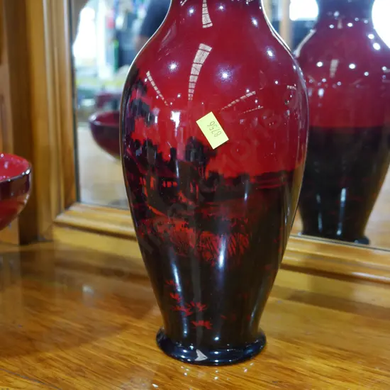 Royal Doulton Flambe vase
