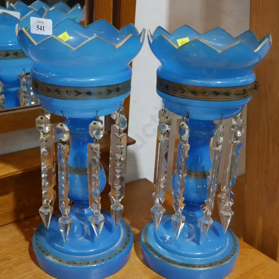 Pair of lustre vases