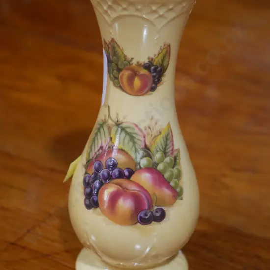 Aynsley fruit pattern vase