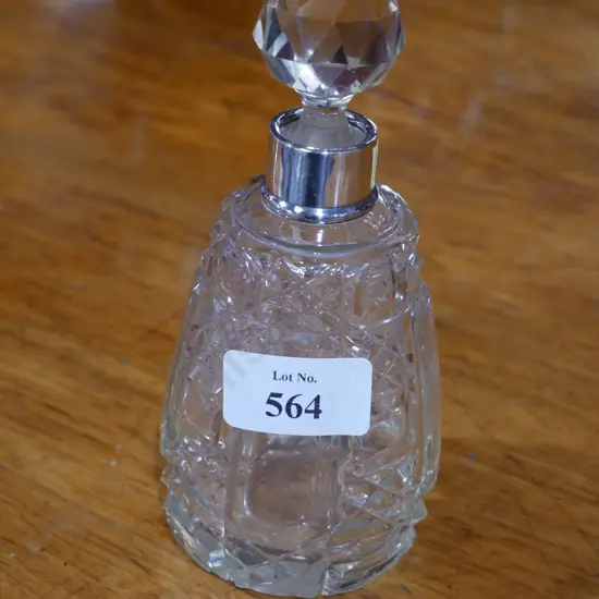 Sterling Silver topped crystal bottle