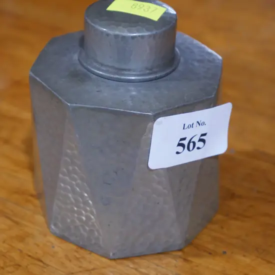 Tudric Pewter lidded pot