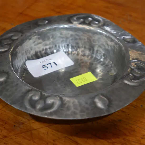 English pewter dish