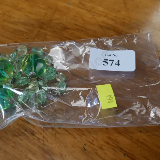 Uranium glass necklace