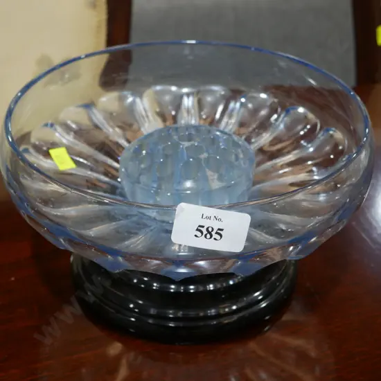 Art deco pedestal bowl