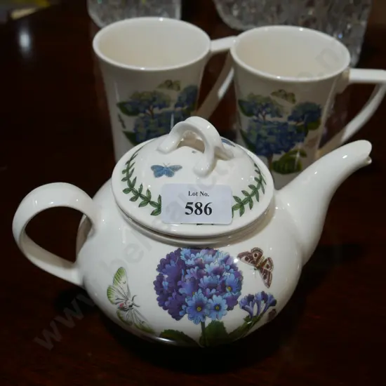Portmeirion Botanic Gardens teapot and mugs