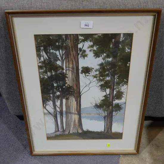 Trees landscape artwork