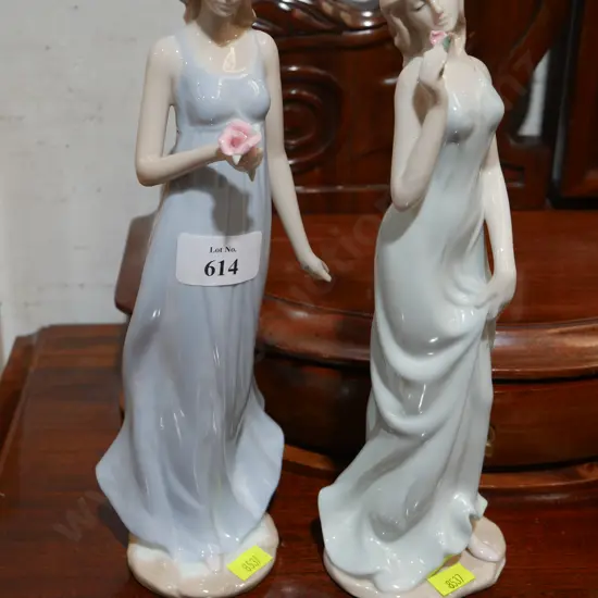 2 old Tupton Ware lady figurines