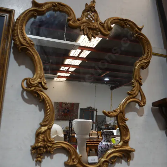 Gilt framed mirror