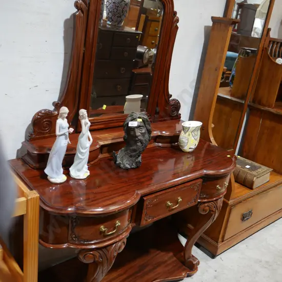 Victorian mirror back dresser