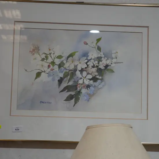 C Macintosh framed watercolour