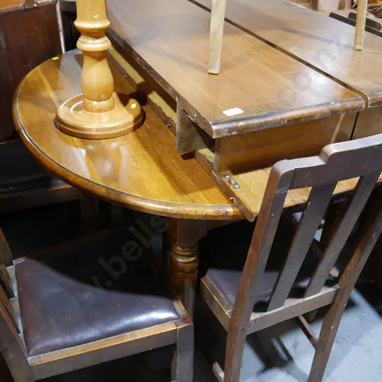Large dining table, 6 chairs