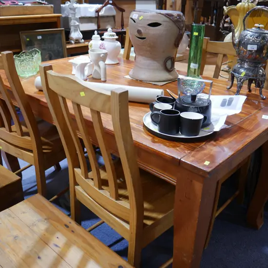 Dining table and 4 chairs
