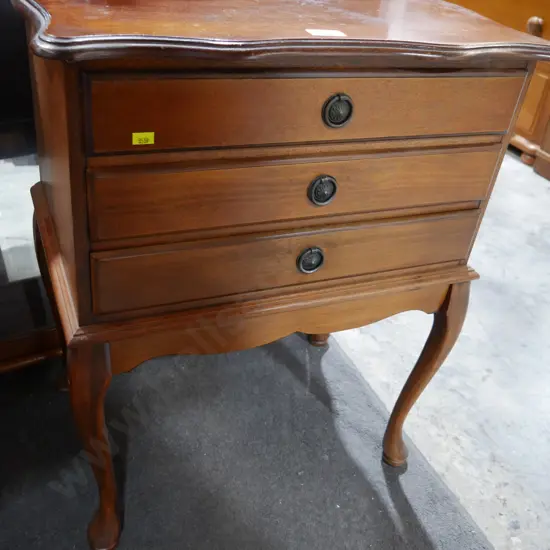 3 drawer bedside unit