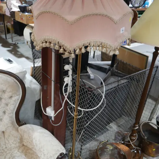 Brass based standard lamp