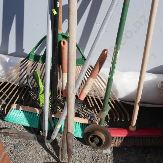Assorted garden tools