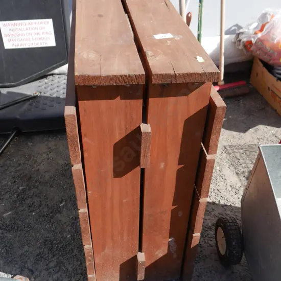 Wooden folding table