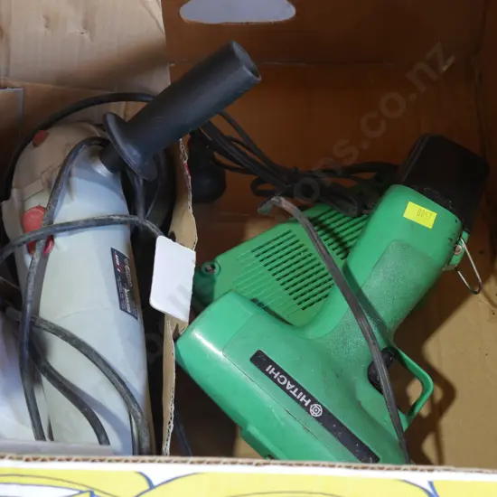 Drill and angle grinder