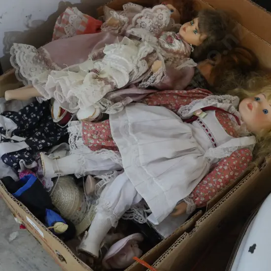 Box of dolls