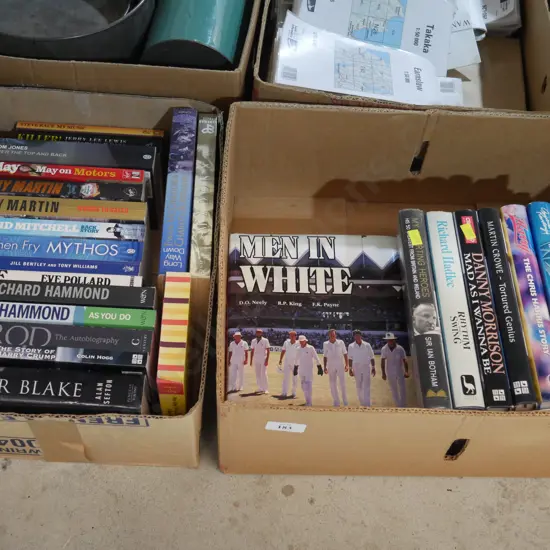 2 boxes of books