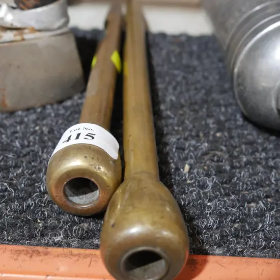 2 brass seed testers