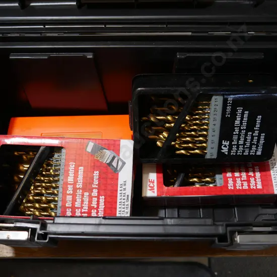 Tool box and drill bits