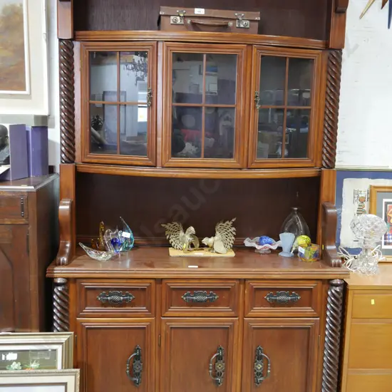 Mahogany wall unit
