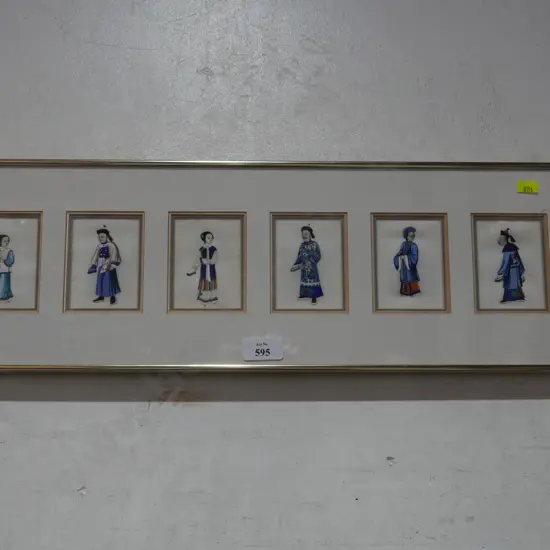 Chinese paintings on silk