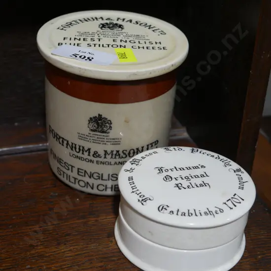 Relish and cheese jars