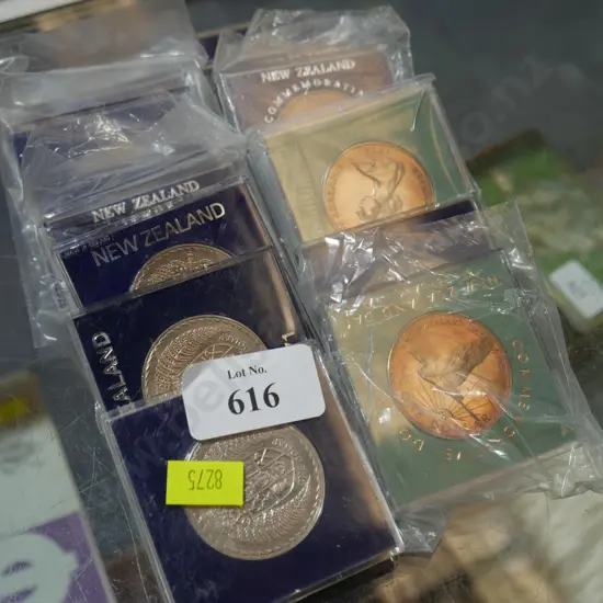 Assorted cased coins