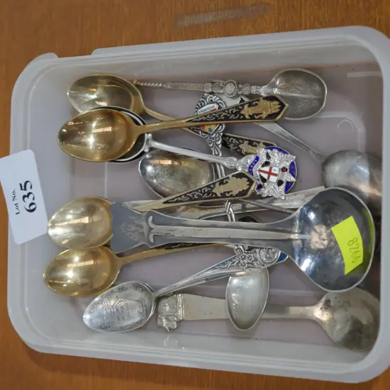 Assorted teaspoons