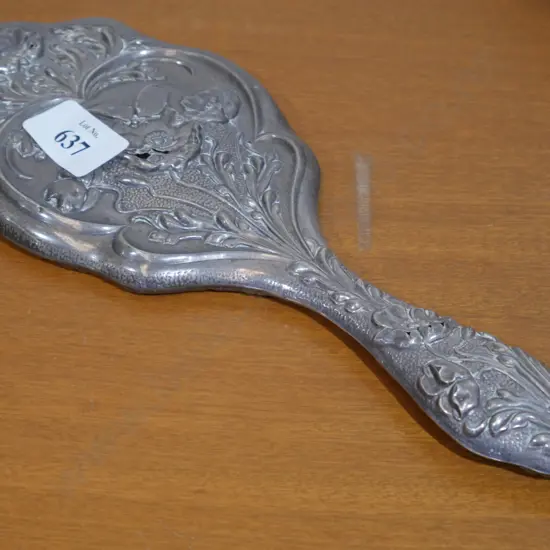 Silver backed mirror