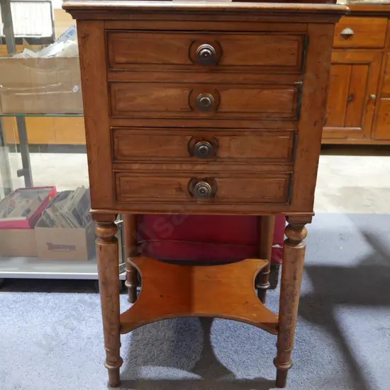 Victorian bedside cabinet