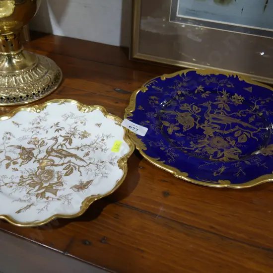 2 Coalport plates