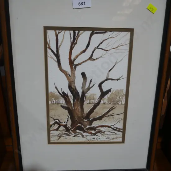 Garrick Tremain water colour tree