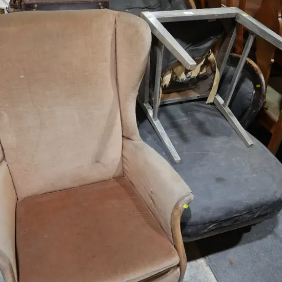 Chaise lounge  and  chairs