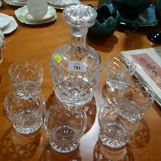Crystal decanter and glasses