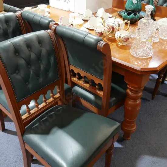 Dining table and 8 chairs