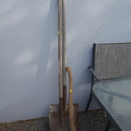 Shovels, axe