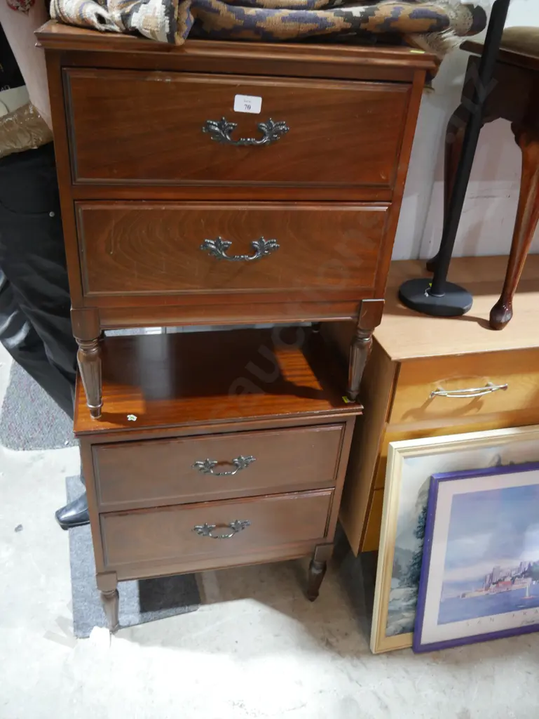 Pair of bedside drawers Image 1++