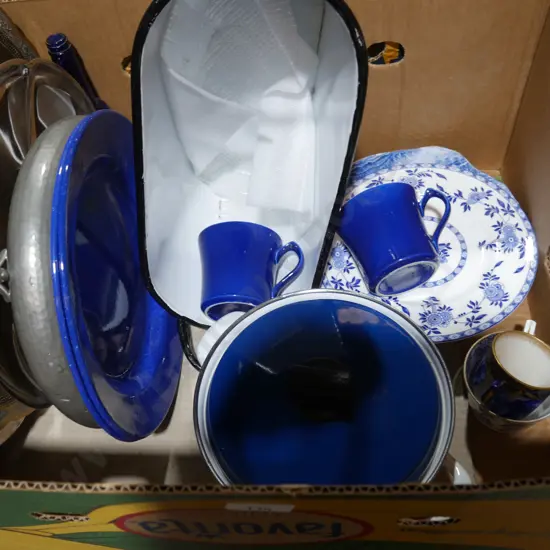 Blue and white china etc