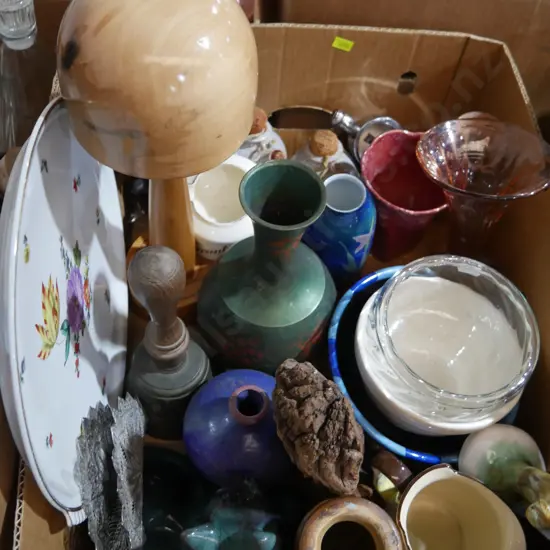 Assorted vases etc