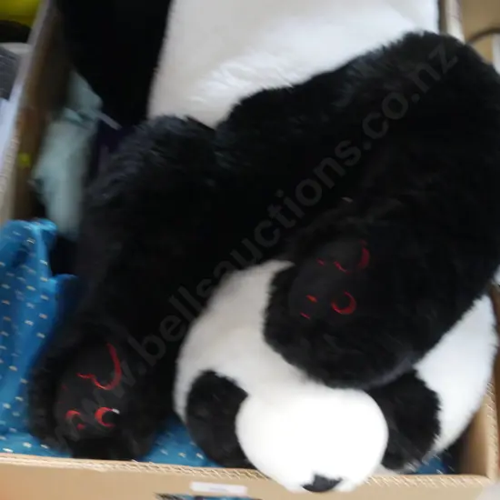 Panda bear soft toy etc