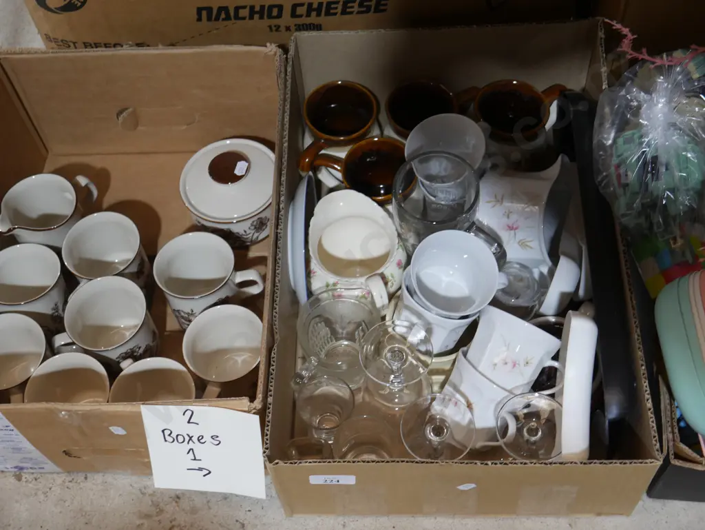 Two boxes of cups etc Image 1++